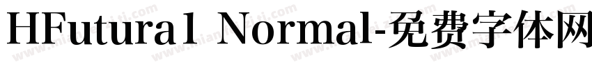 HFutura1 Normal字体转换